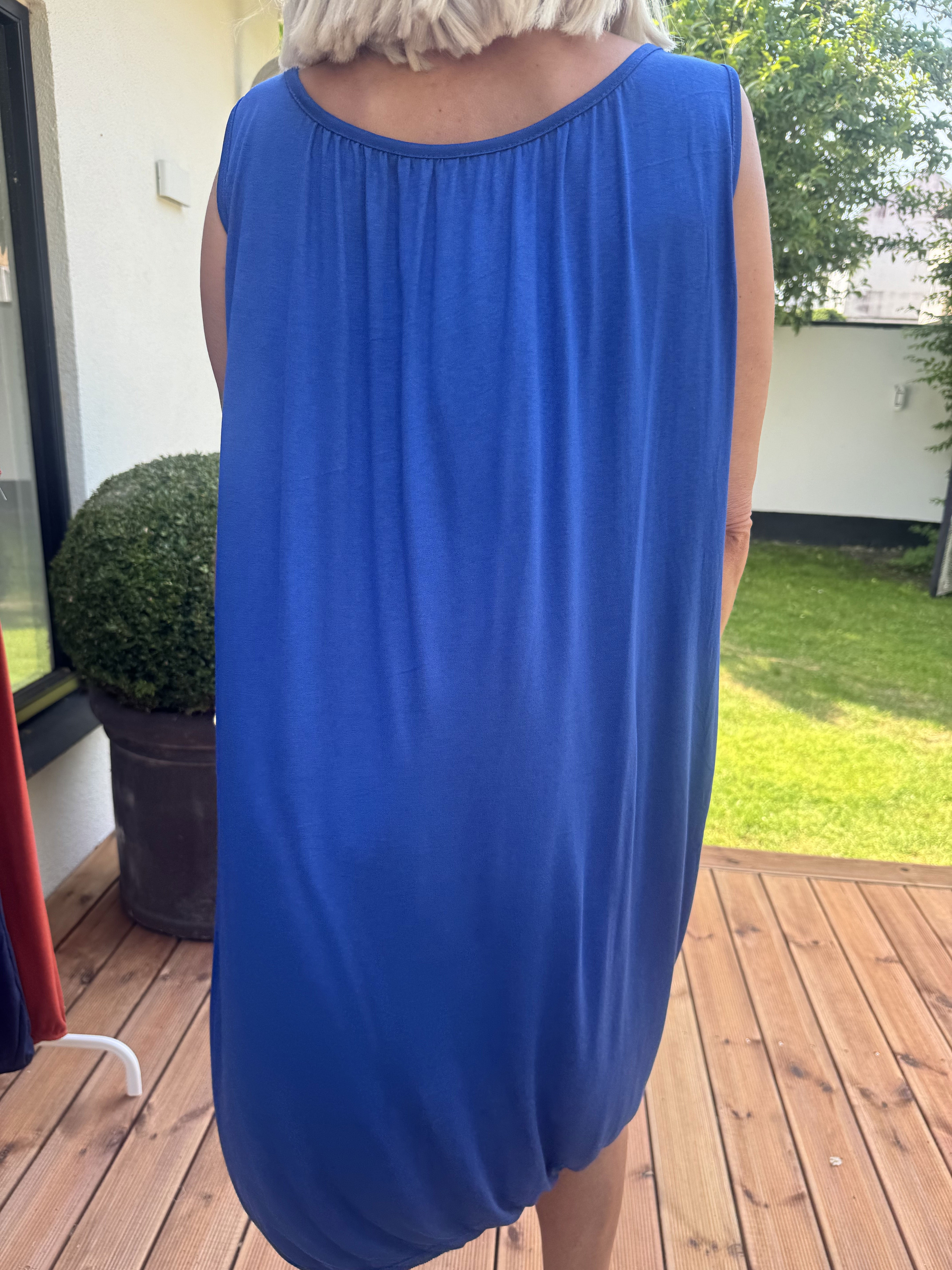 Miracle Sleeveless Dress - Basic klänning i viskos med resår nedtill